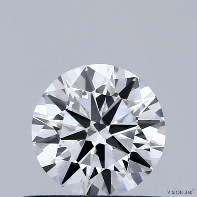 0.47 Carat Round Lab Grown Diamond, Excellent Cut, D Color, VVS2 Clarity
