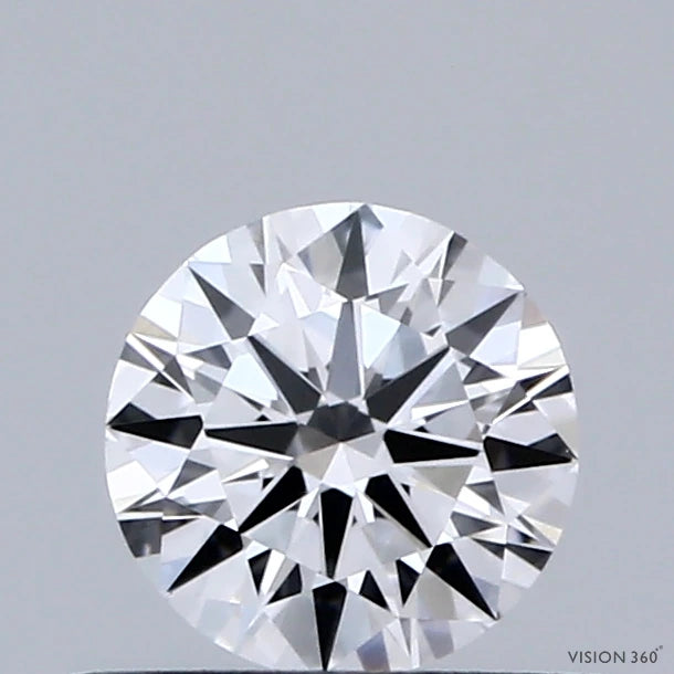 0.47 Carat Round Lab Grown Diamond, Ideal Cut, D Color, VVS1 Clarity