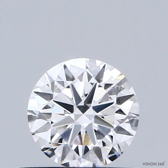 0.47 Carat Round Lab Grown Diamond, Very Good Cut, D Color, VVS2 Clarity