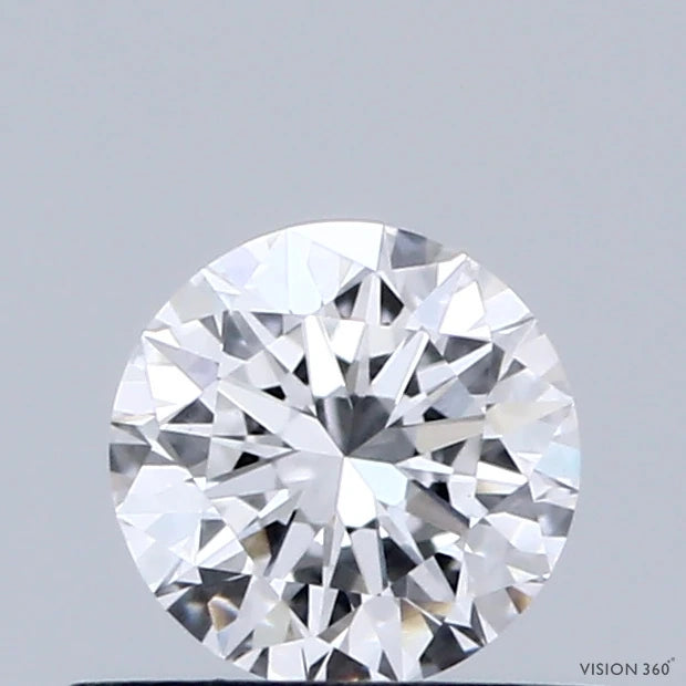 0.48 Carat Round Lab Grown Diamond, Excellent Cut, D Color, VS1 Clarity