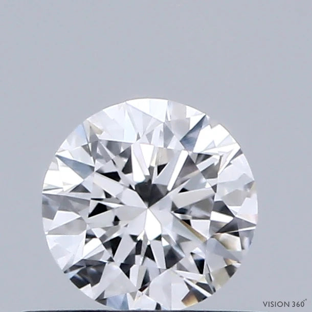0.48 Carat Round Lab Grown Diamond, Excellent Cut, D Color, VVS2 Clarity