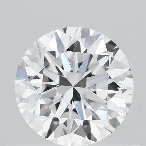 0.48 Carat Round Lab Grown Diamond, Ideal Cut, D Color, VVS2 Clarity