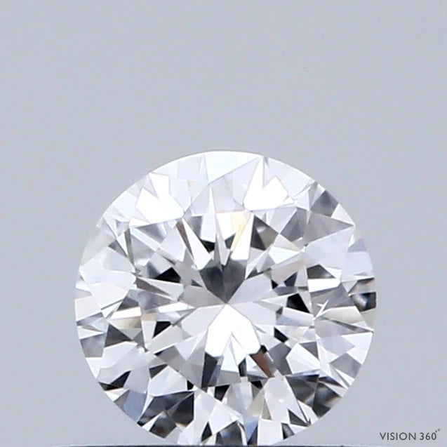 0.49 Carat Round Lab Grown Diamond, Excellent Cut, D Color, VVS1 Clarity