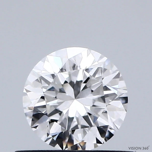 0.49 Carat Round Lab Grown Diamond, Very Good Cut, D Color, VS1 Clarity