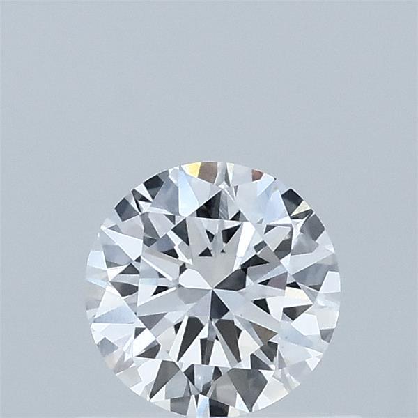 0.51 Carat Round Lab Grown Diamond, Excellent Cut, E Color, VVS2 Clarity