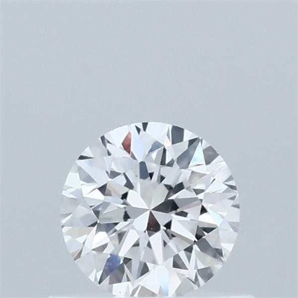 0.52 Carat Round Lab Grown Diamond, Very Good Cut, D Color, VVS2 Clarity