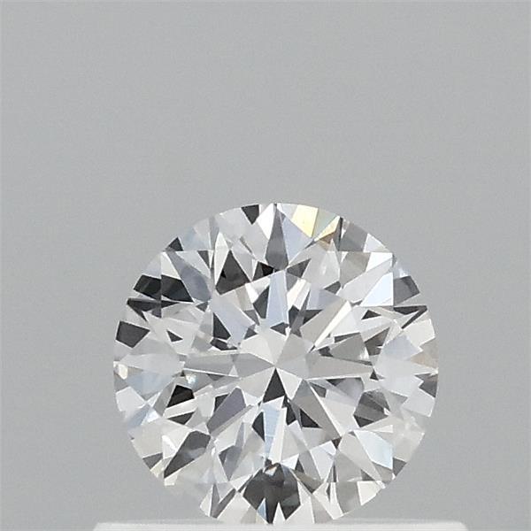0.53 Carat Round Lab Grown Diamond, Ideal Cut, E Color, VS1 Clarity