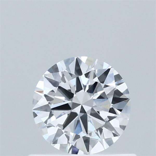 0.54 Carat Round Lab Grown Diamond, Very Good Cut, D Color, VVS2 Clarity