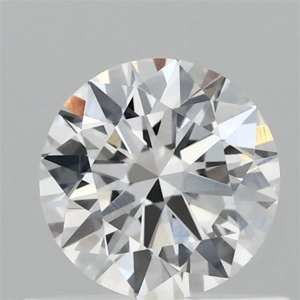 0.55 Carat Round Lab Grown Diamond, Very Good Cut, E Color, VVS2 Clarity