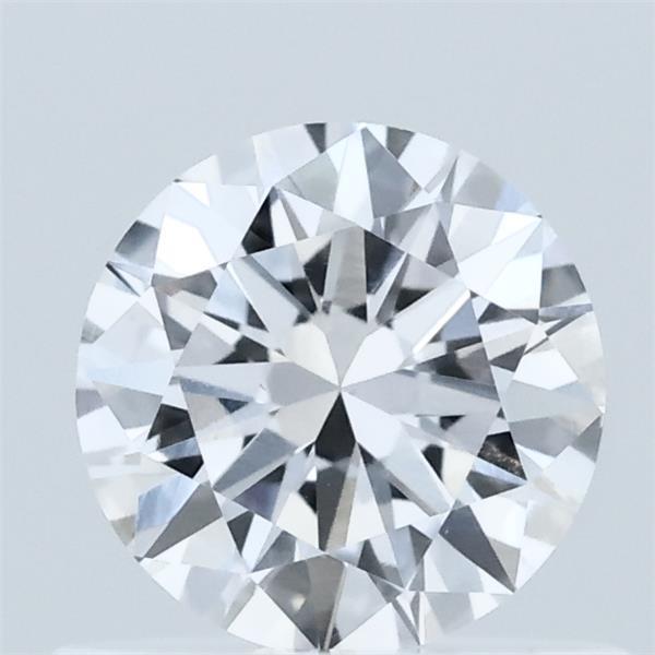 0.57 Carat Round Lab Grown Diamond, Excellent Cut, E Color, VS1 Clarity