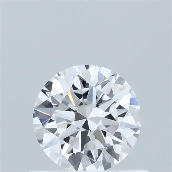 0.57 Carat Round Lab Grown Diamond, Very Good Cut, D Color, VVS2 Clarity