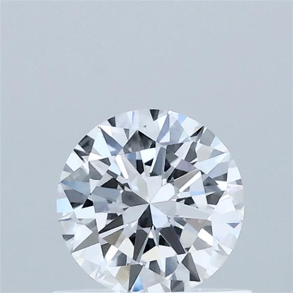 0.57 Carat Round Lab Grown Diamond, Very Good Cut, D Color, VVS2 Clarity