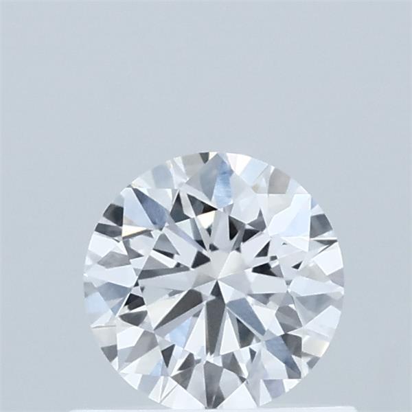 0.57 Carat Round Lab Grown Diamond, Very Good Cut, E Color, VVS2 Clarity