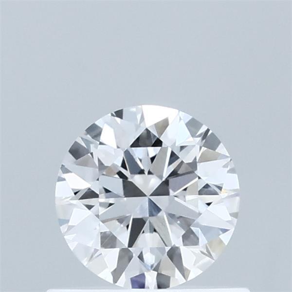 0.58 Carat Round Lab Grown Diamond, Excellent Cut, E Color, VS1 Clarity
