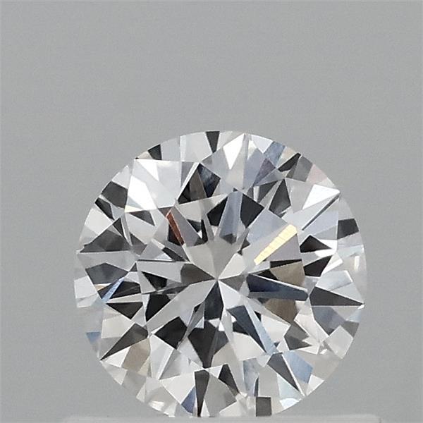 0.58 Carat Round Lab Grown Diamond, Excellent Cut, E Color, VVS2 Clarity