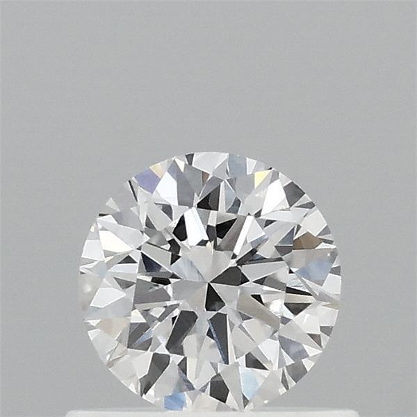 0.58 Carat Round Lab Grown Diamond, Excellent Cut, E Color, VVS2 Clarity
