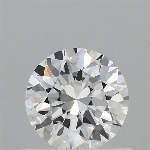 0.58 Carat Round Lab Grown Diamond, Very Good Cut, D Color, VS2 Clarity
