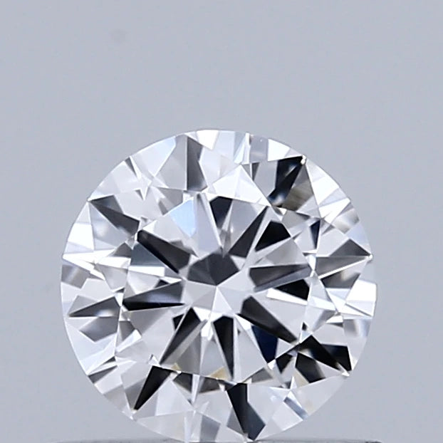 0.58 Carat Round Lab Grown Diamond, Very Good Cut, D Color, VVS2 Clarity