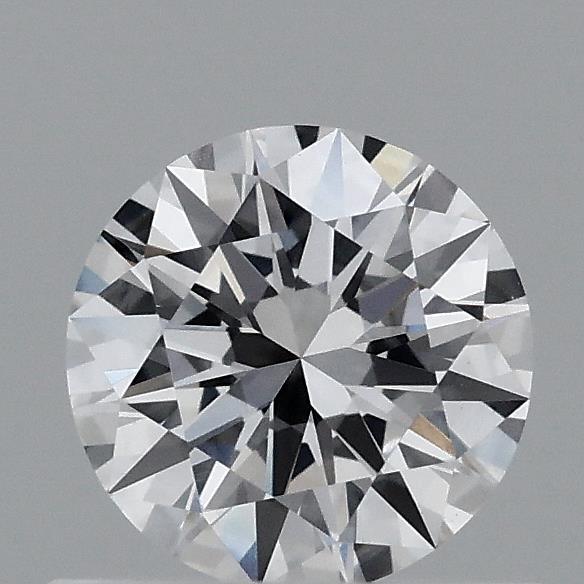 0.59 Carat Round Lab Grown Diamond, Excellent Cut, D Color, VVS2 Clarity