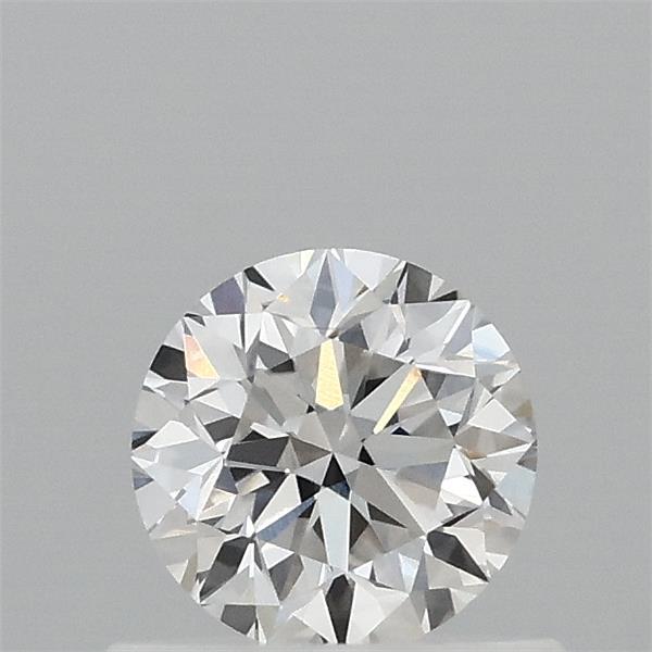0.59 Carat Round Lab Grown Diamond, Very Good Cut, F Color, VVS2 Clarity