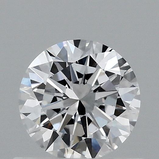 0.62 Carat Round Lab Grown Diamond, Excellent Cut, D Color, VVS2 Clarity