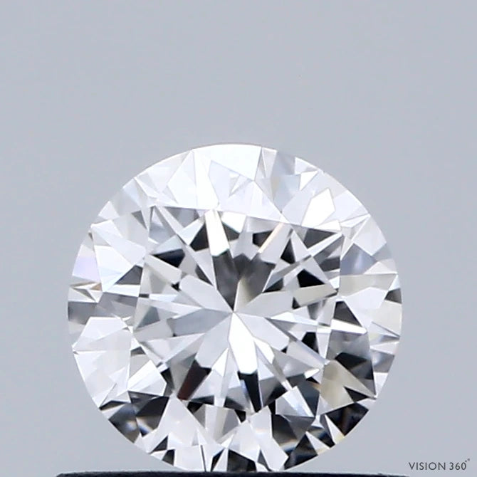 0.63 Carat Round Lab Grown Diamond, Very Good Cut, D Color, VS1 Clarity