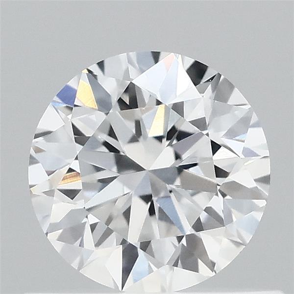 0.63 Carat Round Lab Grown Diamond, Very Good Cut, D Color, VVS2 Clarity