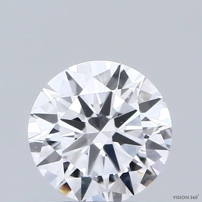 0.65 Carat Round Lab Grown Diamond, Excellent Cut, D Color, VS1 Clarity