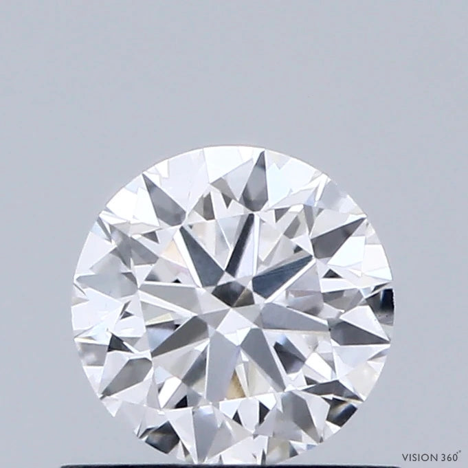 0.66 Carat Round Lab Grown Diamond, Very Good Cut, E Color, VS1 Clarity