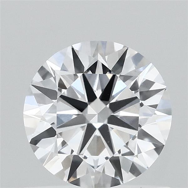 0.69 Carat Round Lab Grown Diamond, Excellent Cut, D Color, VVS2 Clarity