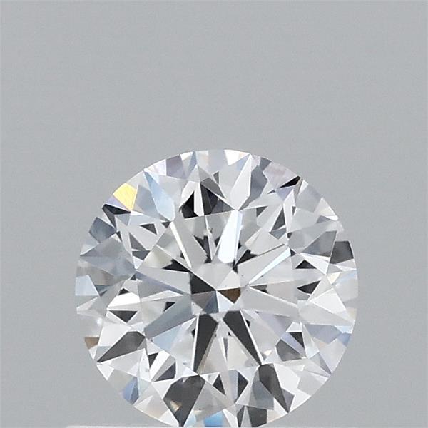 0.69 Carat Round Lab Grown Diamond, Very Good Cut, D Color, VS2 Clarity