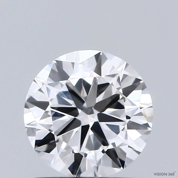 0.81 Carat Round Lab Grown Diamond, Good Cut, E Color, VVS2 Clarity