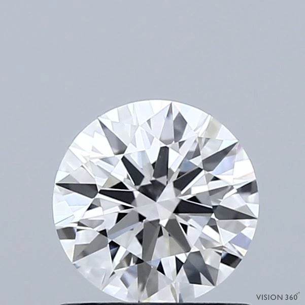 0.93 Carat Round Lab Grown Diamond, Excellent Cut, D Color, VVS1 Clarity