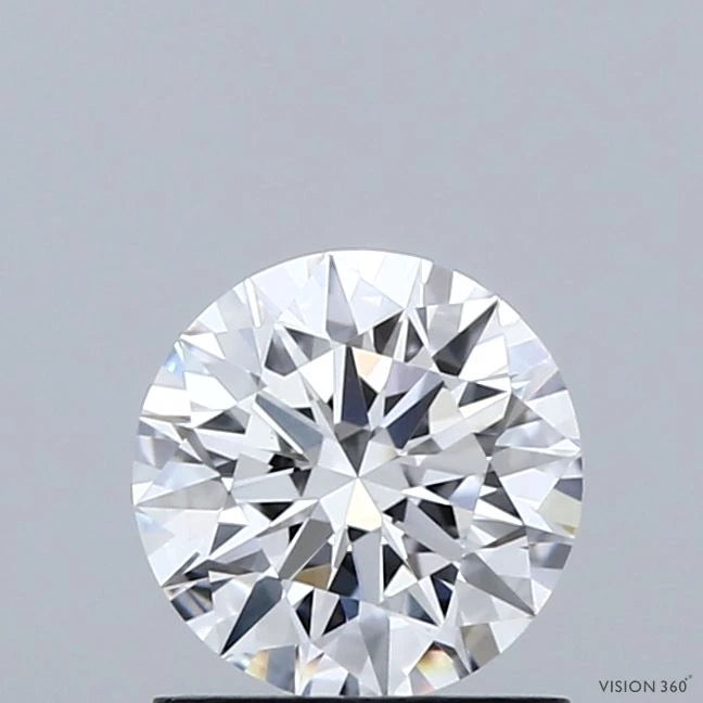 1.03 Carat Round Lab Grown Diamond, Ideal Cut, D Color, VVS2 Clarity