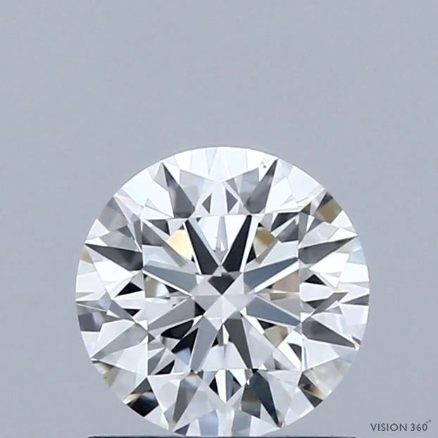 1.05 Carat Round Lab Grown Diamond, Ideal Cut, E Color, VS1 Clarity