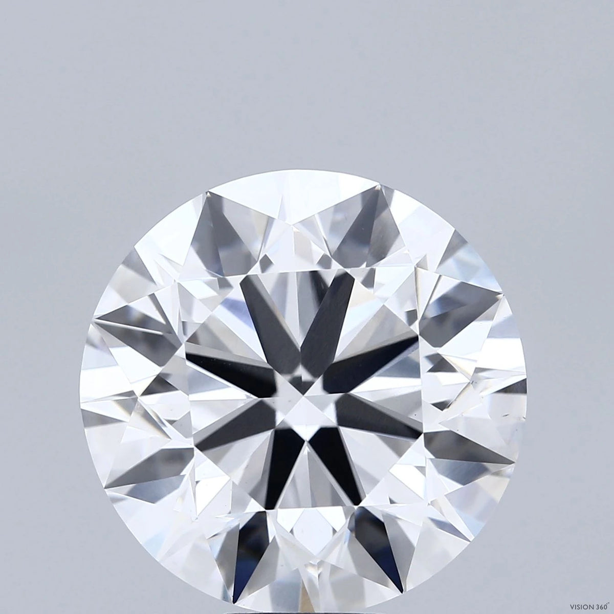 12.38 Carat Round Lab Grown Diamond, Ideal Cut, E Color, VS1 Clarity