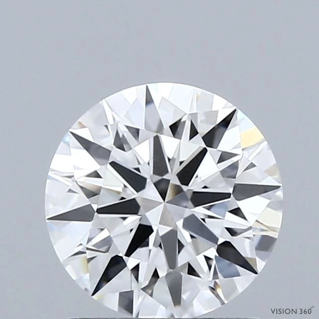1.50 Carat Round Lab Grown Diamond, Excellent Cut, D Color, VVS2 Clarity