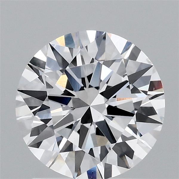 1.57 Carat Round Lab Grown Diamond, Excellent Cut, E Color, VS1 Clarity