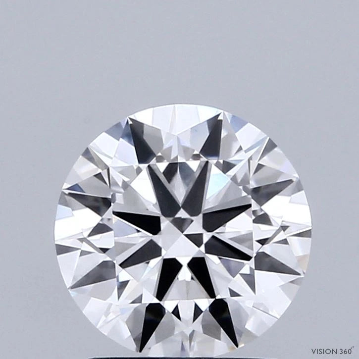 1.71 Carat Round Lab Grown Diamond, Ideal Cut, E Color, VVS2 Clarity