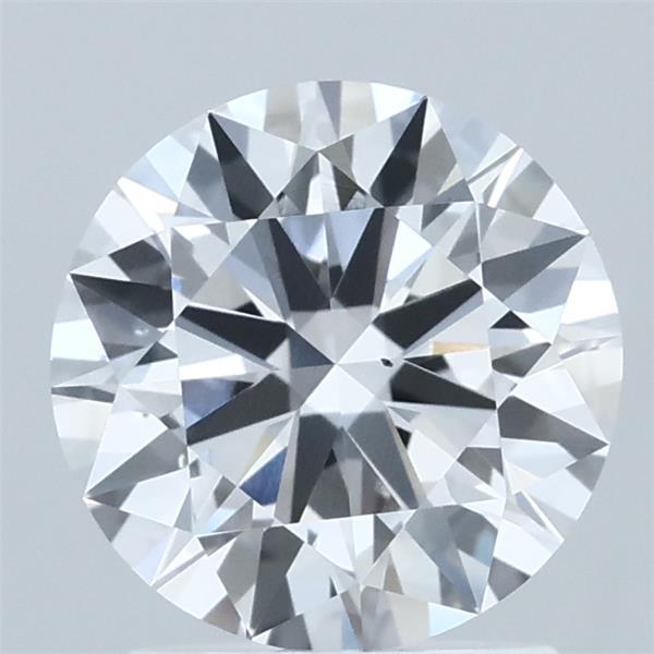 1.73 Carat Round Lab Grown Diamond, Ideal Cut, D Color, VS2 Clarity