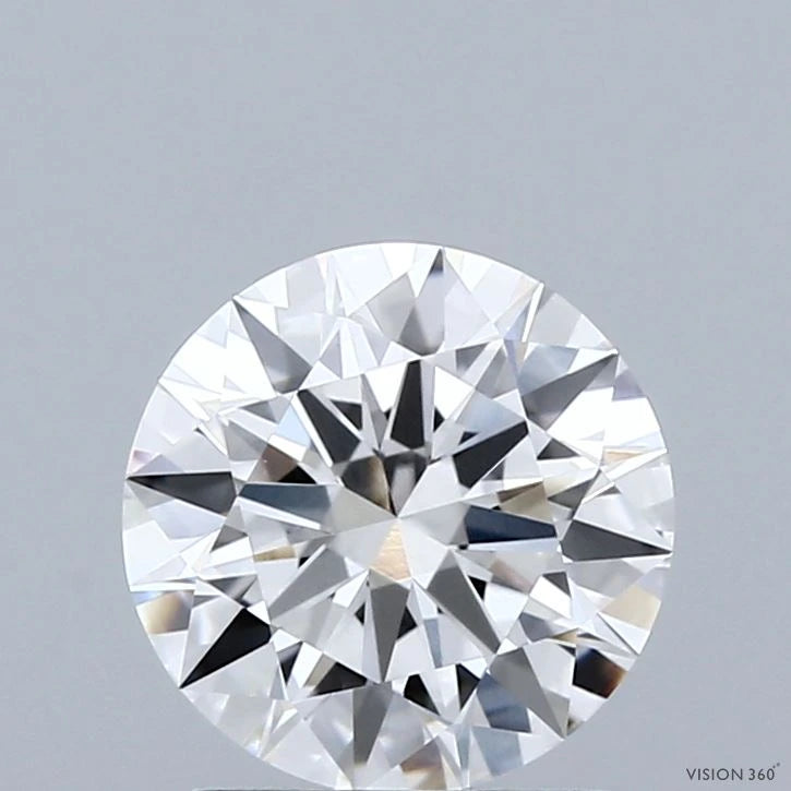 1.78 Carat Round Lab Grown Diamond, Ideal Cut, E Color, VVS2 Clarity