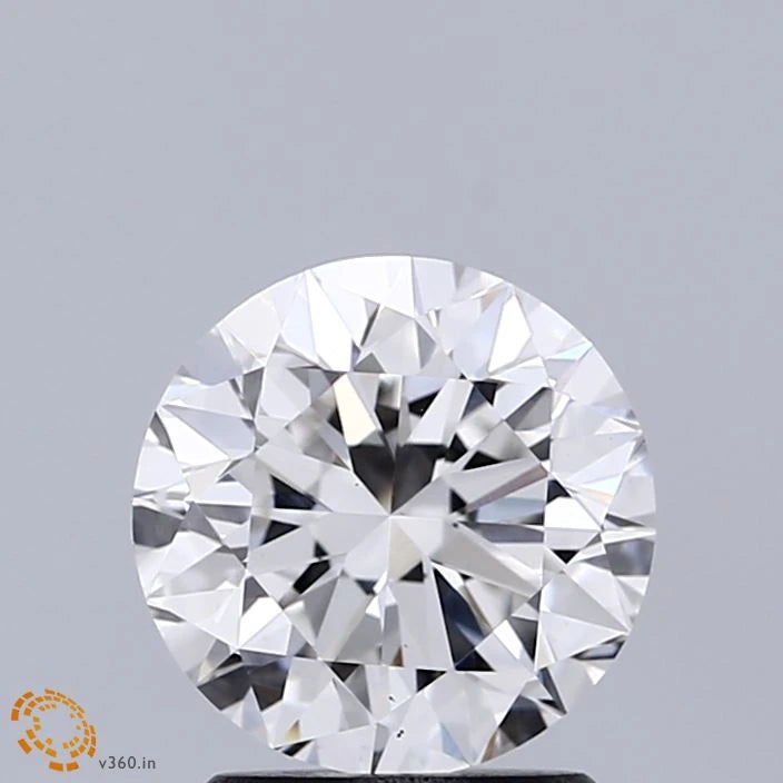 1.79 Carat Round Lab Grown Diamond, Excellent Cut, F Color, VS1 Clarity