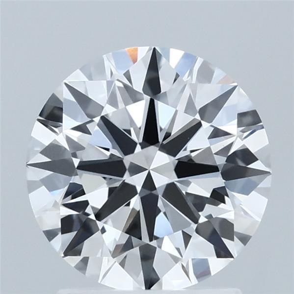 1.84 Carat Round Lab Grown Diamond, Ideal Cut, D Color, VVS2 Clarity