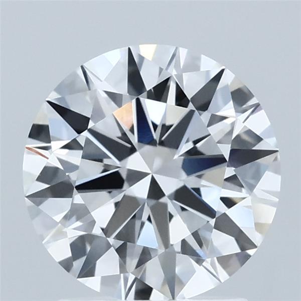 1.85 Carat Round Lab Grown Diamond, Ideal Cut, D Color, VVS2 Clarity