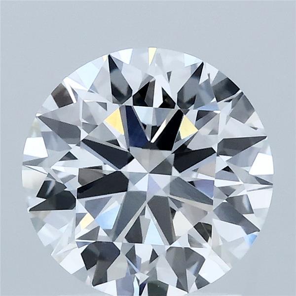1.85 Carat Round Lab Grown Diamond, Ideal Cut, D Color, VVS2 Clarity
