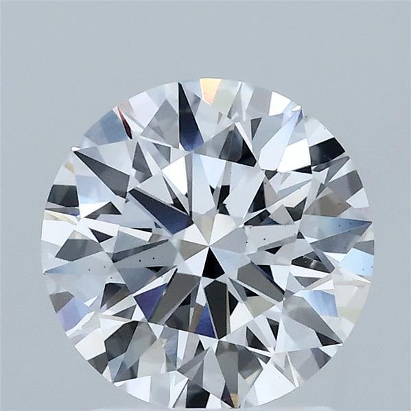 1.86 Carat Round Lab Grown Diamond, Ideal Cut, E Color, VS1 Clarity