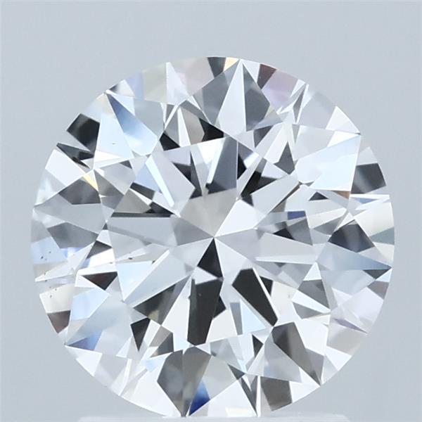 1.87 Carat Round Lab Grown Diamond, Ideal Cut, D Color, VS1 Clarity