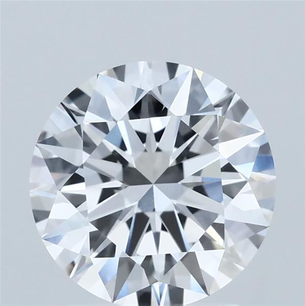 2.08 Carat Round Lab Grown Diamond, Ideal Cut, D Color, VVS2 Clarity