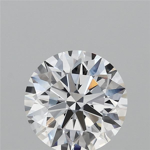 2.09 Carat Round Lab Grown Diamond, Ideal Cut, D Color, VVS1 Clarity