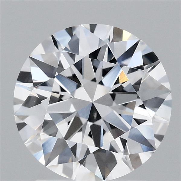 2.10 Carat Round Lab Grown Diamond, Excellent Cut, D Color, VVS1 Clarity